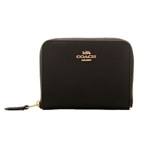 COACH NWT Pebbled Leather Small Zip Wallet